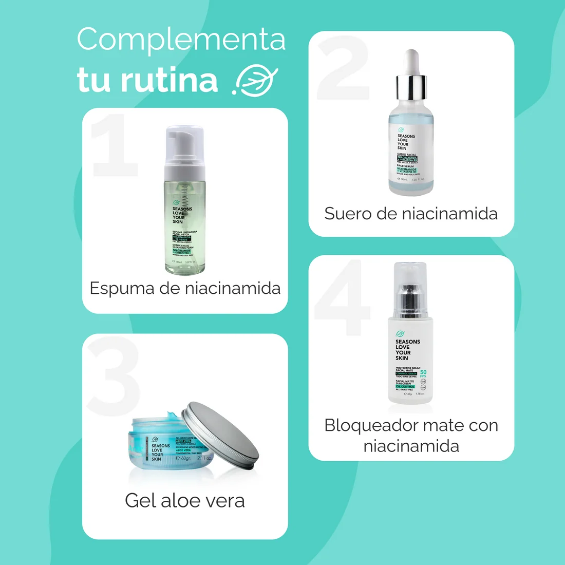 Espuma Limpiadora Facial Niacinamida + Té Verde
